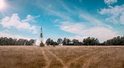 Fototapeta na wymiar windmill tower