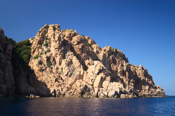 Fototapeta premium Scandola rocks in the Mediterranean sea