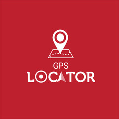 Creative wordmark logo GPS Location tracking  vector logo template -