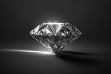 A Realistic 3D Render of a Diamond. Generative AI