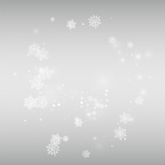 Naklejka na ściany i meble Winter Blizzard Vector Silver Background.