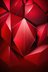 Fototapeta na wymiar Ruby Red Gemstone Background - Gemstones Textures Backdrop Series - Red Ruby Wallpaper created with Generative AI technology