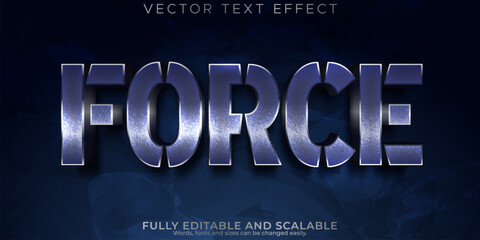 Force text effect, editable soldier and war text style
