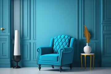 Fototapeta na wymiar interior design of living room, Generative AI