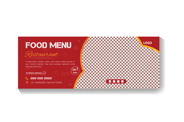 social media banner design template. modern social media web cover layout.