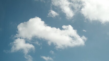 4K clouds light blue sky relax