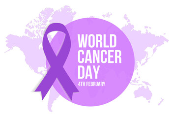 Happy World Cancer Day concept