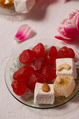 Turkish Delight on a light background