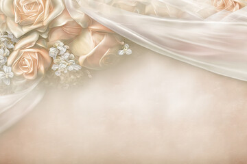 Simple Wedding Background Texture - Wedding Backgrounds Series - Wedding Backdrop created with Generative AI technology