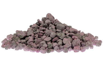 cobaltite from Schneeberg, Ore Mountains, Germany isolated on white background