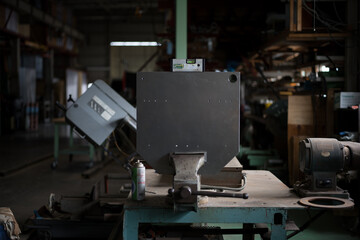 Freshly screwed with a tap handle
