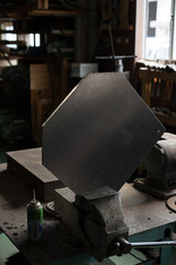 Freshly screwed with a tap handle
