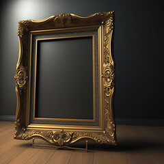 large art frame - picture framel - antique gold frame - gallery style