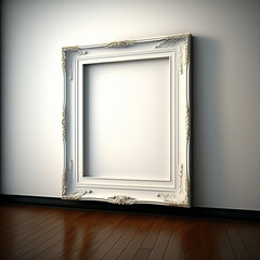 large art frame - picture frame on wall floor - white frame