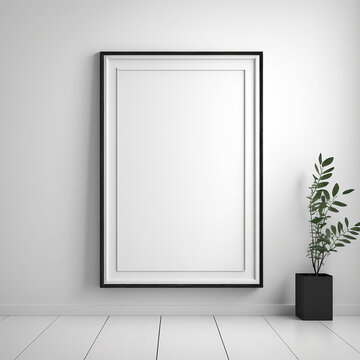 large art frame - picture frame on wall - black frame