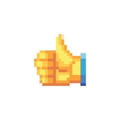 Thumbs up.
Design elements for logo farm, sticker, children mobile application. Game assets.