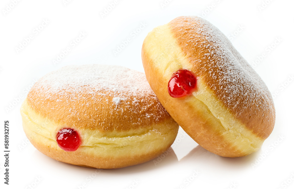 Sticker freshly baked jelly donuts