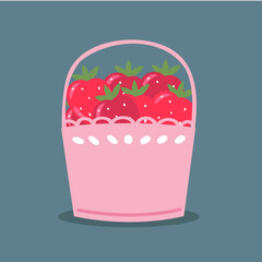 illustration of Strawberry in a Bag