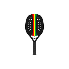 Simple beach tennis racket template.	