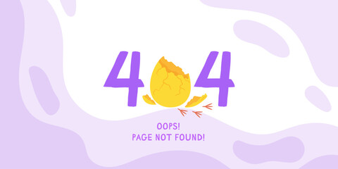 Error 404, page not found. website under development. Suitable for web landing page, UI, mobile app, banner template. Vector illustration