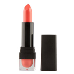 Fototapeta premium Open lipstick in a black case on a white background