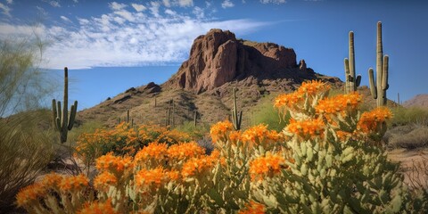 Arizona Desert in the afternoon daylight