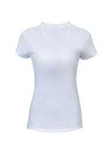 fabric t-shirt isolated on white background