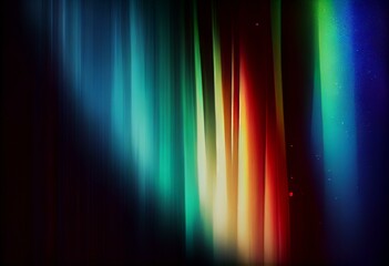  fading blurry colors on the dark background, grain, Generative AI