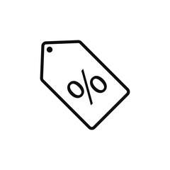 Tag icon. Label. Price. Vector illustration on a white background.