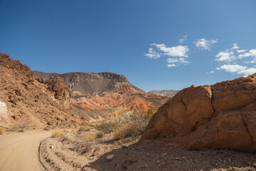 Fototapeta na wymiar Dirt road at Lake Mead National Recreation Area, Nevada 