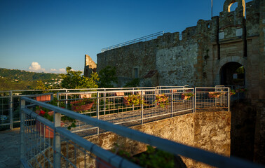 Angioino Aragonese Castle in the town of Agropoli.
