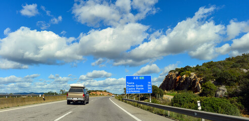 Autoestrada A22 in Algarve, Portugal