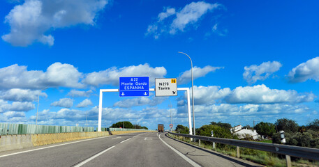 Autoestrada A22 in Algarve, Portugal