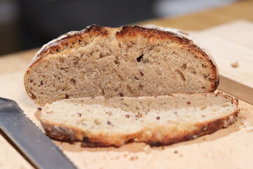 Pain maison. Pain complet tradition. France