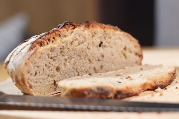 Pain maison. Pain complet tradition. France