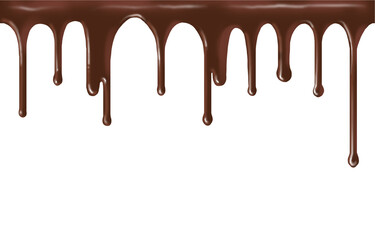 melted chocolate dripping