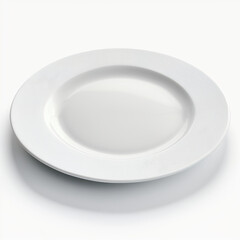 Weißer Teller auf weißem Hintergrund (Erstellt durch KI-Tool)