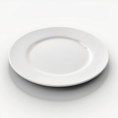 Wei&szlig;er Teller auf wei&szlig;em Hintergrund (Erstellt durch KI-Tool)