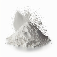 Weißes Pulver auf weißem Hintergrund (Erstellt durch KI-Tool)
