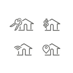 Icons to compose arts from the real estate segment.