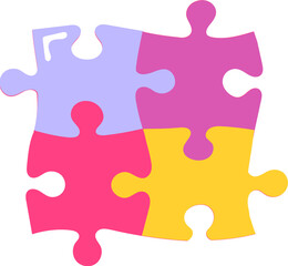 Obraz premium Puzzle pieces illustration