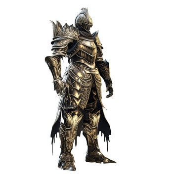 Fantasy hero in armor. sketch art for artist creativity and inspiration. generative AI	
