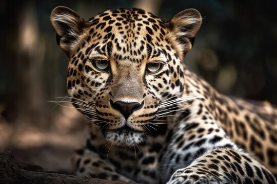 Picture of a Leopard. Generative AI