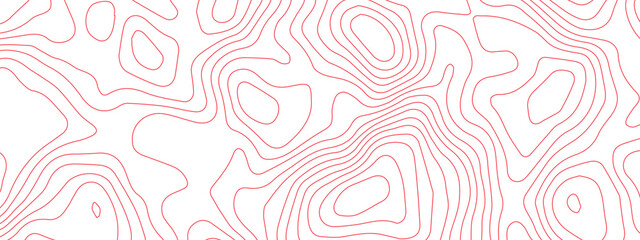 Topographic background and texture, monochrome image. 3D waves, White wave paper curved reliefs abstract background, Abstract topographic contours map background, Vector contour topographic map.