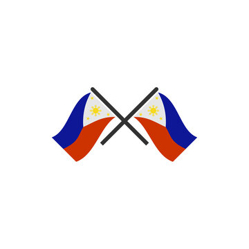 Philippines flags icon set, Philippines independence day icon set sign vector symbol