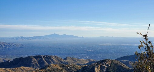 view of east Tucson from Mt Lemmon