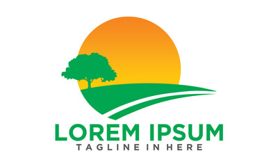 landscape logo set icon