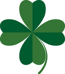 Obraz na płótnie Canvas Clover icon, four leaf, PNG illustration