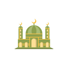 Mosque Islamic Icon Ilustration logo