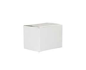 white cardboard box isolated for mockup